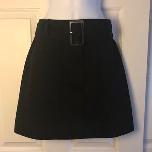 Banana Republic black belted utility skirt